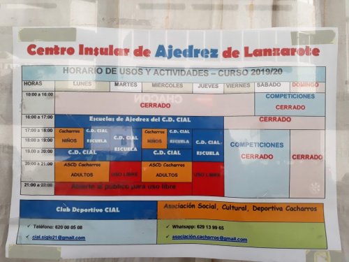 Wochenplan CD Cial